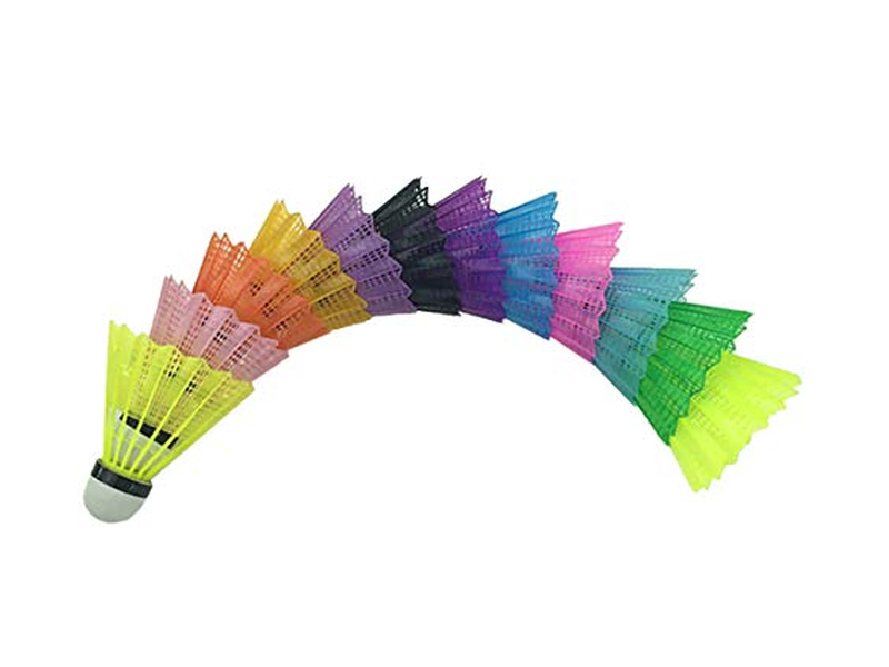 12 Pcs Plastic Badminton Shuttlecocks