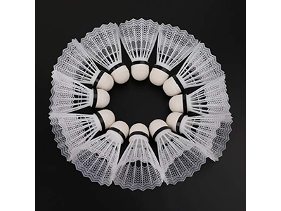 12Pcs White Badminton Shuttlecocks