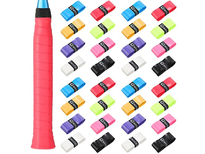 24 Pieces Tennis Racket Grip Tape Precut Tennis Grip Tape
