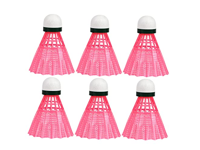 6pcs Pink Badminton Shuttlecock Shuttle Badminton