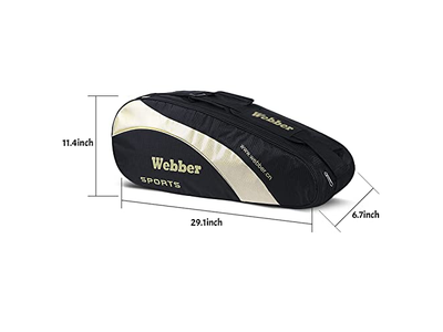 Badminton Racket Shoulder Bag Backpack with Shoe Compartment