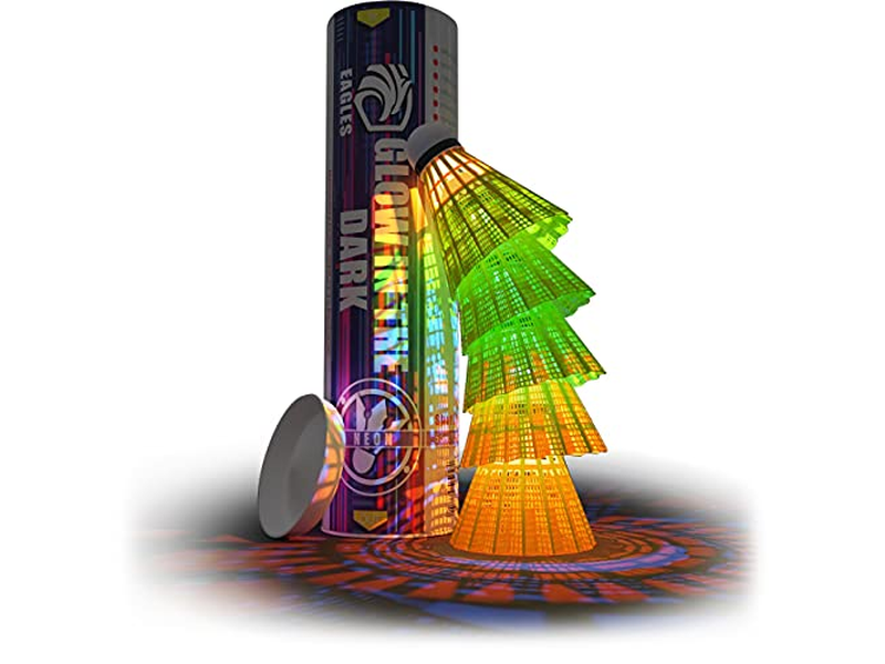 LED Badminton Shuttlecocks 5 Pack Lighting Birdies