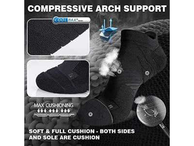 Running Athletic Anti-Blister Wicking Coolmax Socks