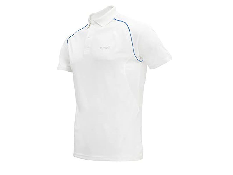 White Off-White Printed Polo T-Shirt