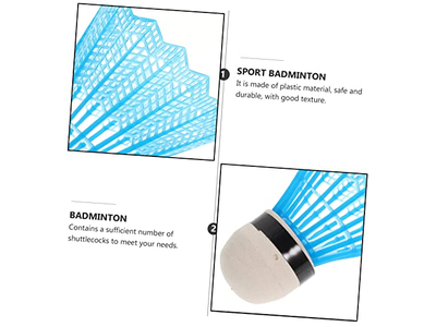 12Pcs Glow The Dark Birdies for Badminton
