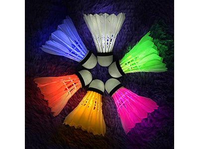 6-Pack LED Badminton Shuttlecocks