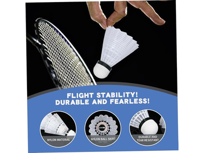 Badminton Birdies 6Pcs Nylon Bedminton Shuttlecocks